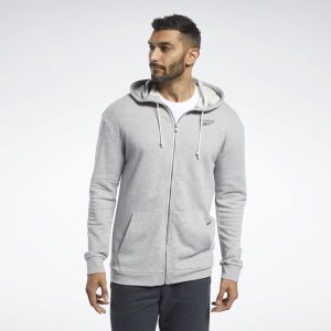 Reebok Training Essentials Kapuzenpullover Herren - Grau - DE 865-VMS